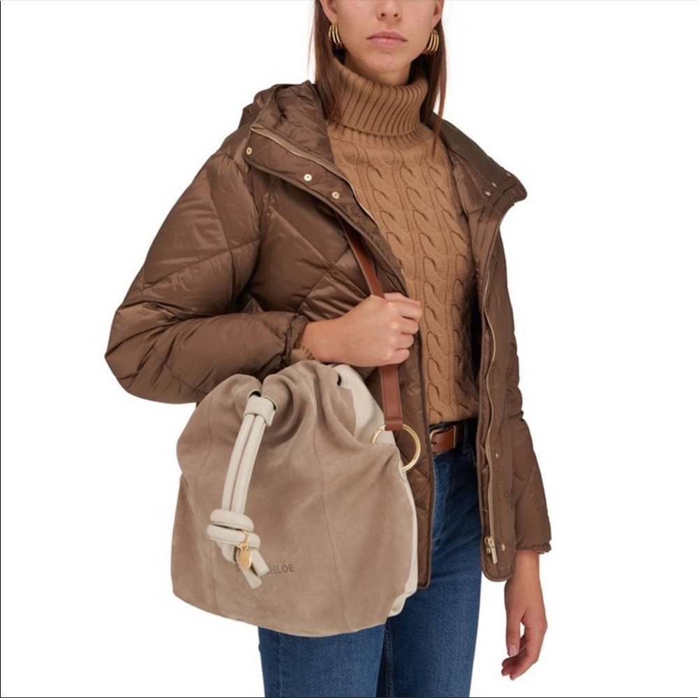 *New* See by Chloé Cleme Shoulder Bag in Motty Grey - Picture 5 of 8